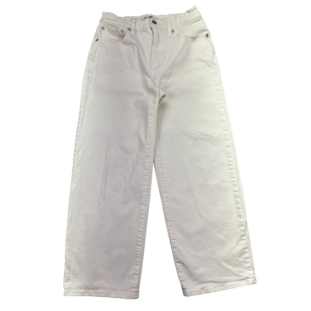 Madewell White Wide Leg Jeans